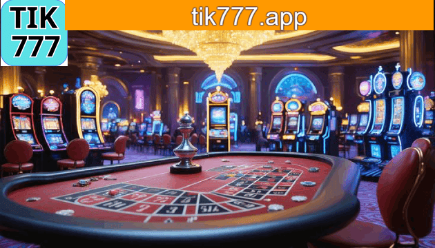 Interface do catálogo de jogos online tik777 com categorias puzzles e party games